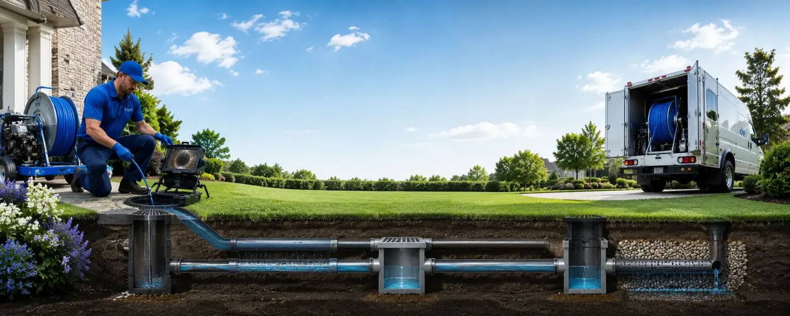 Outdoor drain cleaning information for Skidmore, MO